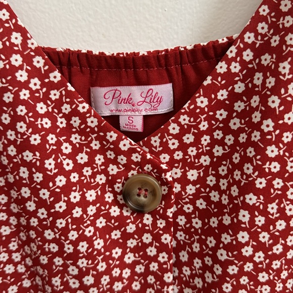 Pink Lily floral babydoll dress - Picture 3 of 6